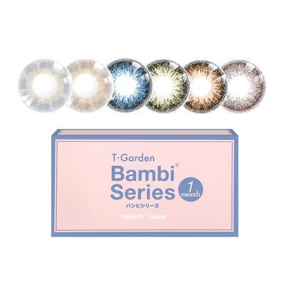 断码促销】日本T-Gardenflamny美瞳Bambi2片月抛彩色隐形视客旗舰