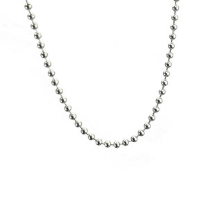 钛钢圆珠链链条diy圆珠配链百搭单链条珠子项链长短挂链条可定制