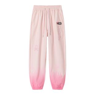 tokidoki渐变梭织裤情侣款秋冬潮牌个性时髦束脚裤子男女商场同款