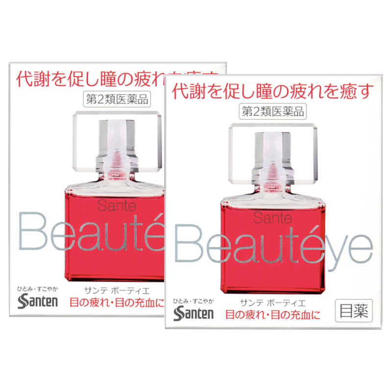 【自营】日本参天Beautyeye玫瑰眼药水12ml润眼液清凉*2 眼部护眼