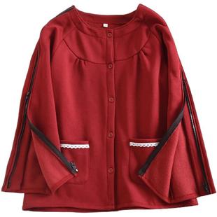 秋冬护理服PICC置管骨折穿的衣服瘫痪专用病号服老人加厚保暖睡衣