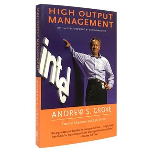 High Output Management 高产出管理 英文原版 格鲁夫给经理人的第一课 英特尔创始人自述 Andrew S Grove 全英文版进口英语书籍
