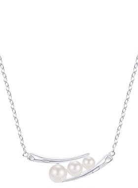 真我不凡S925纯银豌豆珍珠项链