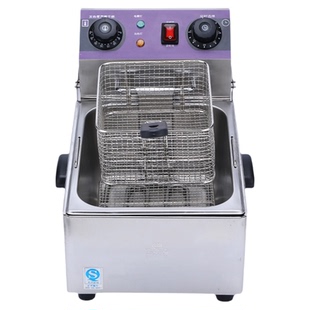 油炸锅商用电炸炉加厚电炸锅单杠油条机炸串薯条油炸机双杠大容量