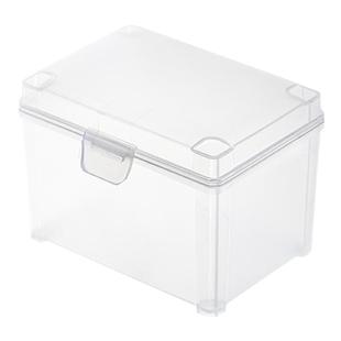 小卡收纳盒防尘带盖分格透明亚克力卡片盒游戏王奥特曼卡片整理盒