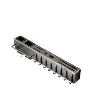 筷子篓置物架免打孔壁挂式不锈钢刀架一体筷筒菜多功能刀具筷笼架