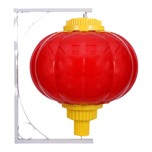 亚克力连串灯笼户外防水塑料大红市政联串城市LED亮化工程景观灯