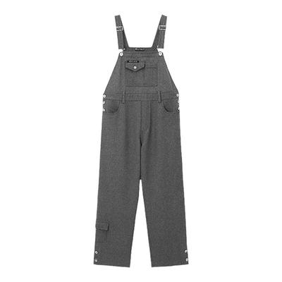 自然腰通勤MARCHEN长裤背带裤