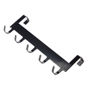 2个装厨房橱柜门背式5连钩免钉无痕多功能门后挂钩浴室铁艺挂钩