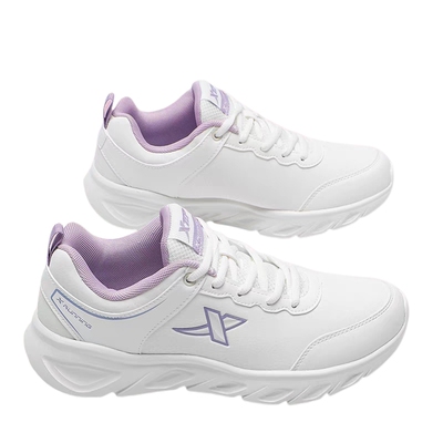 特步女鞋秋冬小白鞋2026皮面防水休闲跑步鞋子加绒保暖运动鞋女款