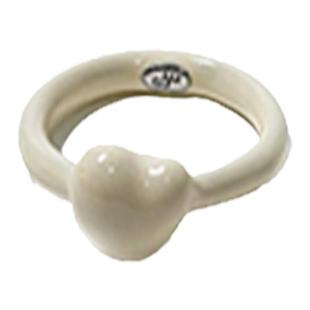 秦岚同款Dare买手店sesame sea爱心戒指珐琅爱心甜美通勤小众原创