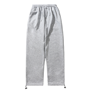 boyue纯色学生男女不起球休闲裤