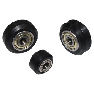 3D打印机配件 塑料滑轮2020欧V槽铝型材POM大轮小轮V轮 雕刻机写字机被动轮pom轮培林轮