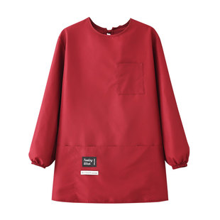 新款成人家用围裙厨房做饭工作服餐饮店奶茶店服务员罩衣可定制