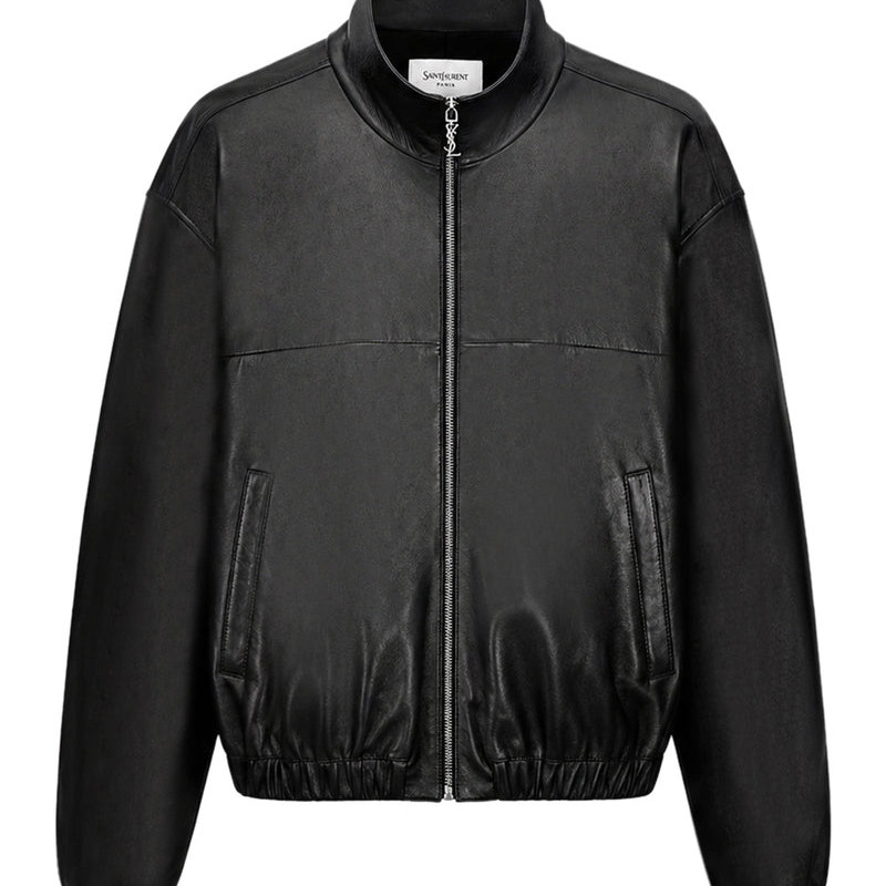 SAINT LAURENT 圣罗兰 YSL 男黑色羊皮皮衣 26秋冬新款意大利代购
