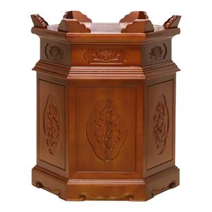 圆通佛具寺庙佛堂木鱼架磬架实木铜罄架大雄宝殿摆放大木鱼架子