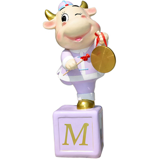 玻璃钢卡通奶牛雕塑幼儿园小区商场店铺农牧场网红打卡吉祥物摆件