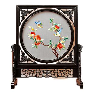 苏绣双面绣摆件刺绣非遗摆台中国风特色纪念礼物绣品伴手礼送老外