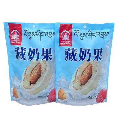 喜卓食品藏奶果巴旦木奶枣夹心枣无核红枣西藏特产休闲零食奶酪糕