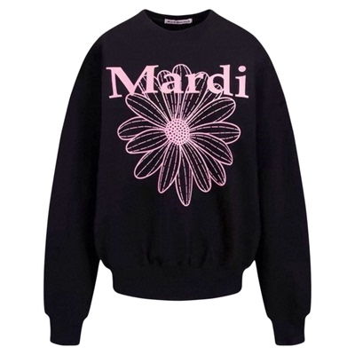 韩国Mardi卫衣赵露思同款潮牌小雏菊刺绣印花字母圆领上衣加绒冬