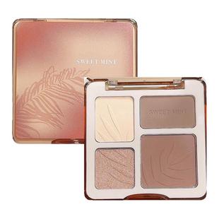 程十安推荐橘色修容盘四色高光修容一体盘哑光新手综合鼻影阴影