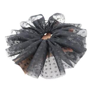 Mona张琦贤同款网纱大号波点大肠发圈发绳超大蕾丝发圈头绳女头花