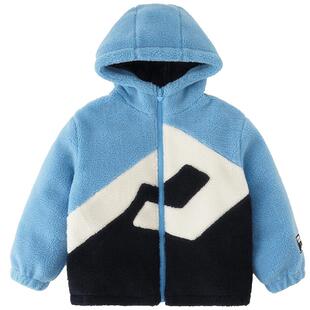 PawinPaw卡通小熊童装秋冬男童连帽羽绒服儿童仿羊羔毛