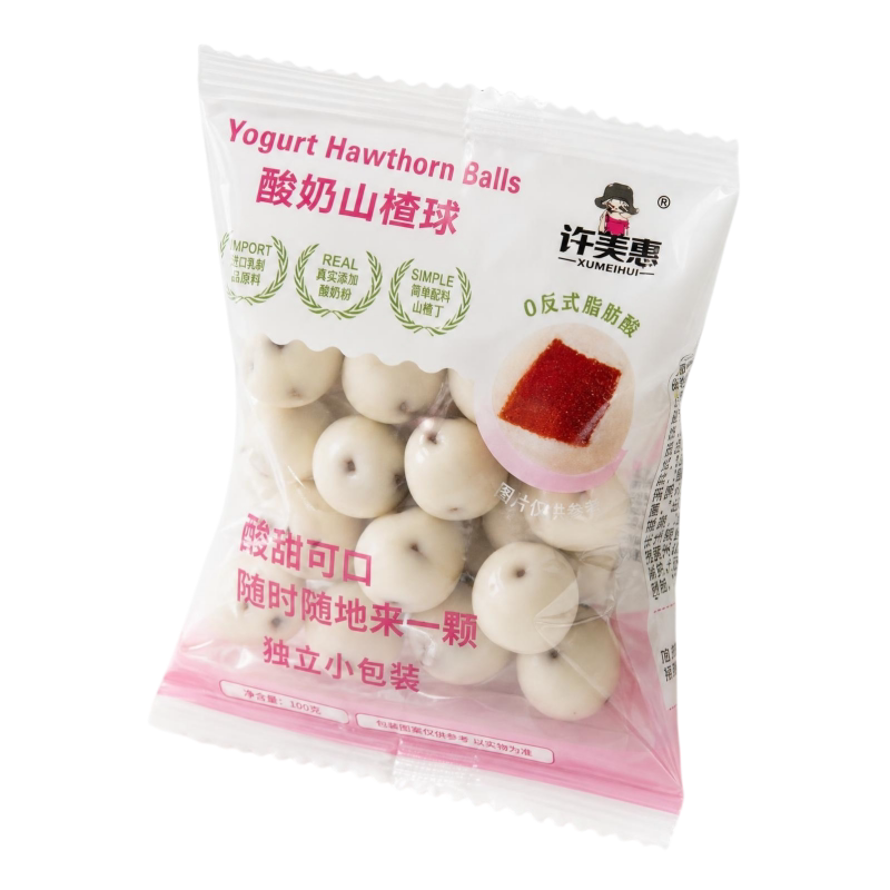 许美惠酸奶山楂球新西兰乳粉软糯夹心休闲零食酸甜软糯