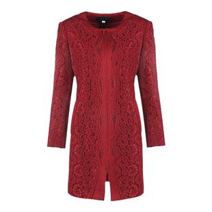 靓诺LIANGNUO前身复蕾丝烫钻风衣LF15415A