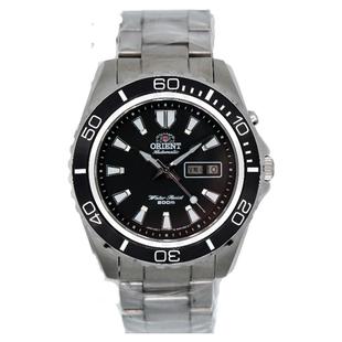 东方双狮潜水表机械男士腕表双日历精钢大表盘蓝宝石镜片防水夜光