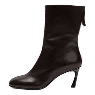 cotemp Regalo Boots高跟中筒靴马蹄跟踝靴圆头小细跟短靴女