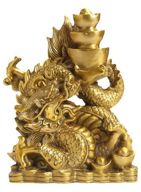 纯铜龙生肖龙客厅龙年摆件装饰品