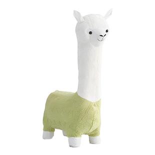 羊驼凳子客厅动物沙发凳万向轮矮凳卡通休闲板凳网红大号滑轮椅子