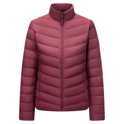 短款时尚轻薄排骨条保暖羽绒服