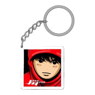 周杰伦专辑钥匙扣明星卡通周边闺蜜学生包挂件同款应援Jay圈环链