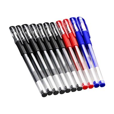 弘文带笔帽中性书写笔速干签字笔