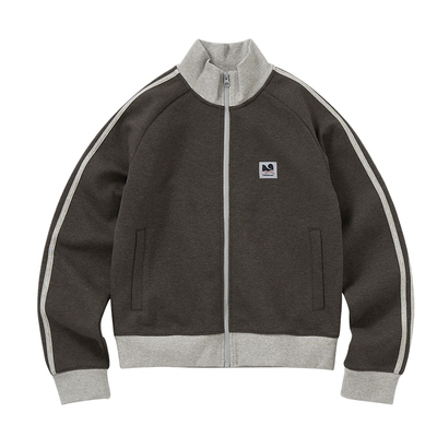 女版花纱复古撞色开衫卫衣