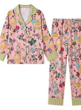 达芬奇密码长袖睡衣女家居服套装