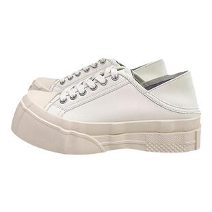 KBNB【店长推荐】2024春秋款韩版百搭大头鞋不规则厚底松糕乐福鞋