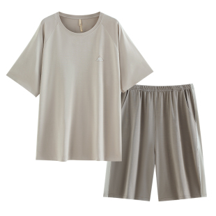 【凉感】莫代尔睡衣男士夏季夏款短袖短裤家居服男款薄款冰丝套装