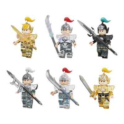 迪库积木激斗西游天兵天将盲盒天庭士兵男孩拼装人仔手办积木玩具