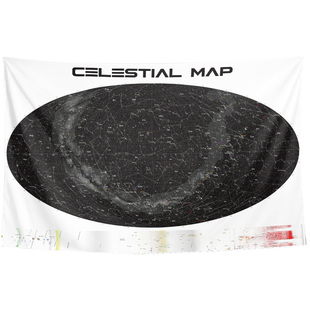 太空宇宙地图星空星系科幻宇航周边卧室装饰画背景墙布海报挂布毯