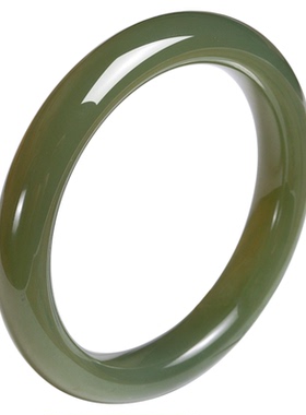 五花八门和田玉手镯湖水绿平安镯