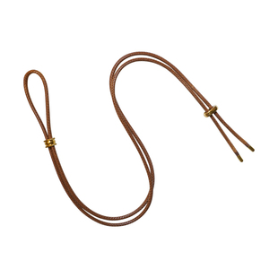 洪菁手作 2.5皮蜡绳毛衣链玉石黄金吊坠挂绳项链绳男女通用款