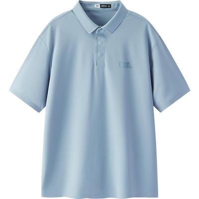 森马凉感T恤纯色商务POLO衫男装