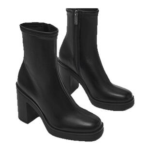 [2025冬季新款]Steve Madden思美登MESMERIZE粗跟瘦瘦靴短靴女鞋