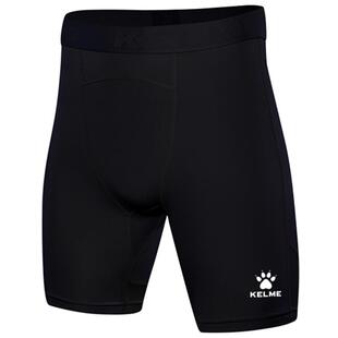 KELME卡尔美紧身短裤男夏季新款弹力跑步足球铲球裤纯色健身裤