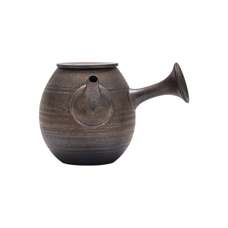 皓澜庭复古陶瓷茶壶铁锈釉单壶