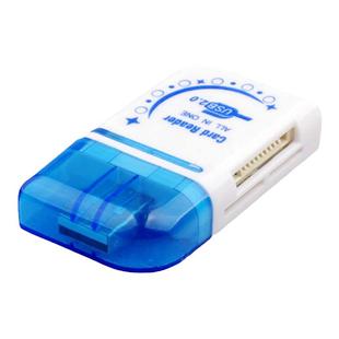 蓝月亮二代多功能读卡器 多合一 万能读卡器 高速USB 2.0 批发