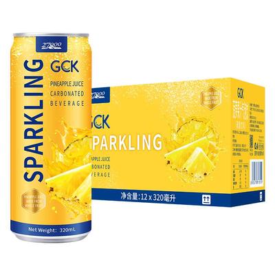 GCK越南进口菠萝气泡果汁佐餐0脂